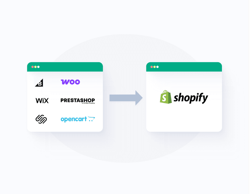 Shopify design mockups